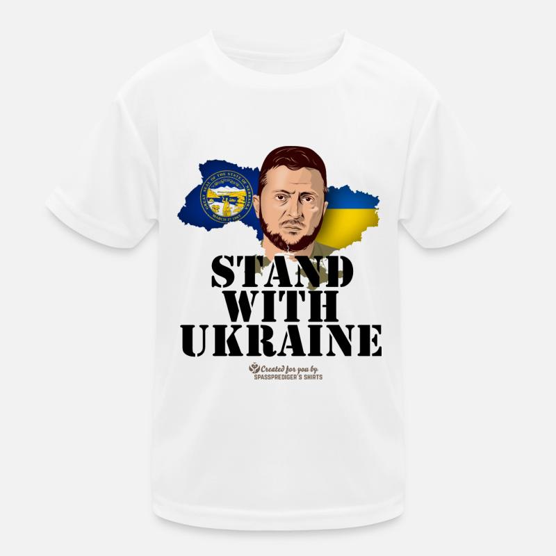 Drapeaux de l’Ukraine du Nebraska T-shirt sport Enfant