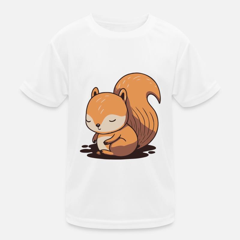 Eichhoernchen Squrirrel Comic Cute Kawaii 1 Kinder Funktions-T-Shirt