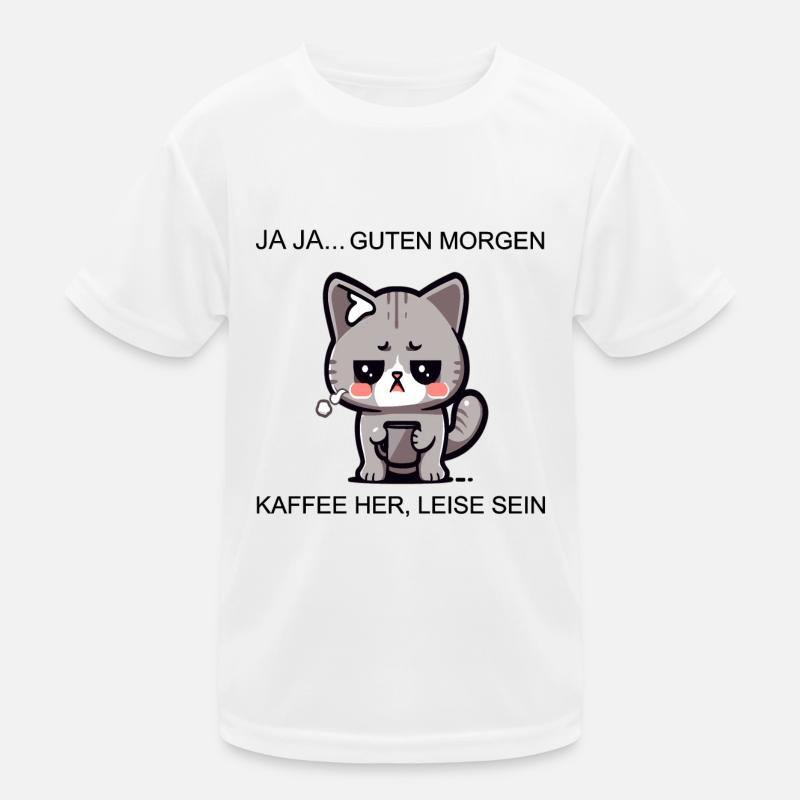 Coffecatfinal Kinder Funktions-T-Shirt