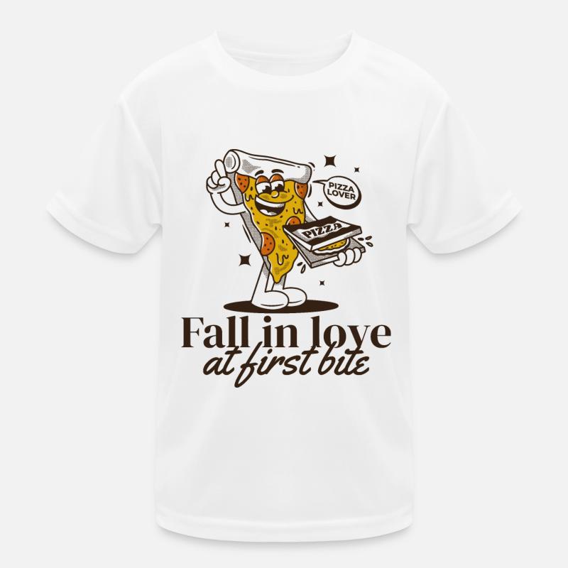 Pizza Comic Kinder Funktions-T-Shirt