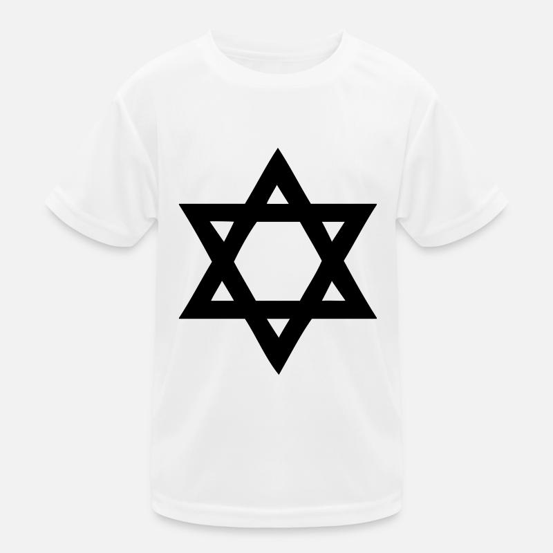 Davidstern Kinder Funktions-T-Shirt
