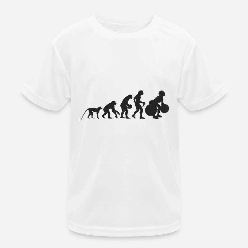 Evolution of weight lifting Kids Functional T-Shirt