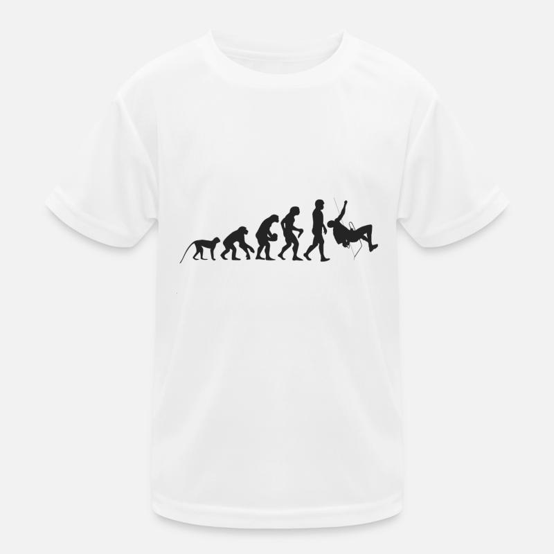 Evolution Klettern Kinder Funktions-T-Shirt