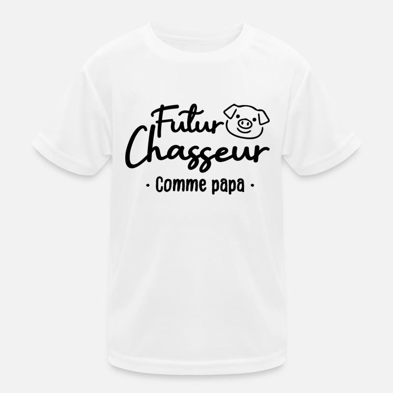 Futur chasseur comme papa T-shirt sport Enfant