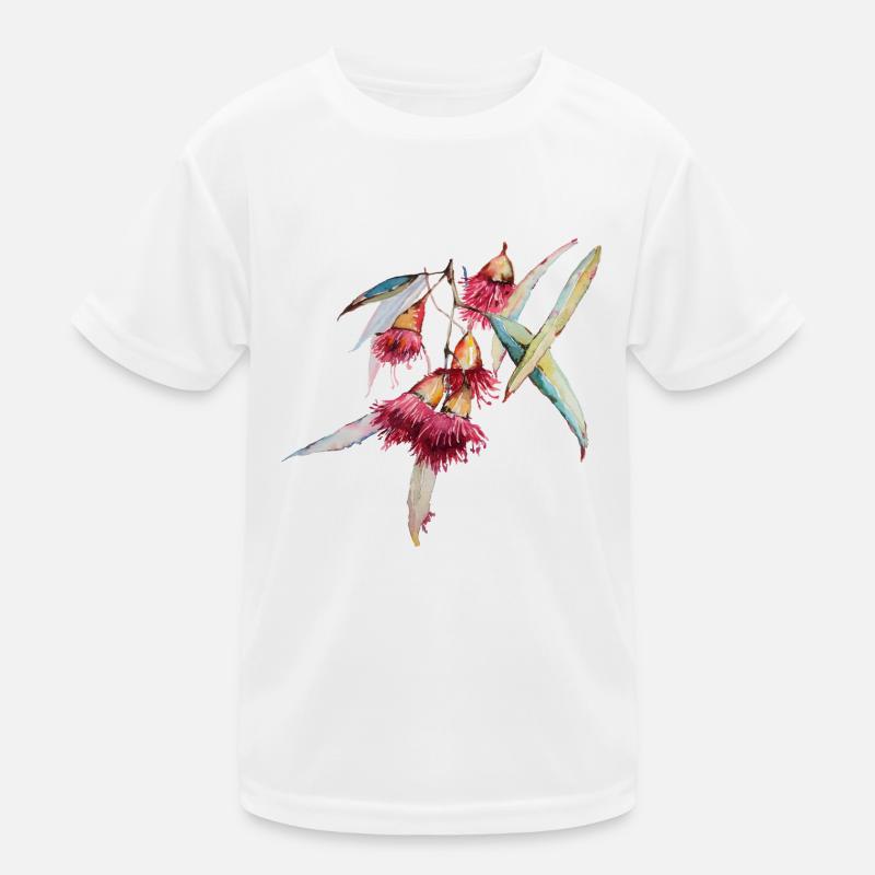Eucalyptus - aquarelle dessinée à la main T-shirt sport Enfant