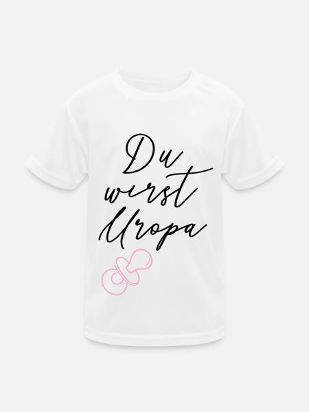 Du wirst Uropa! - Kinder Funktions-T-Shirt - Weiß