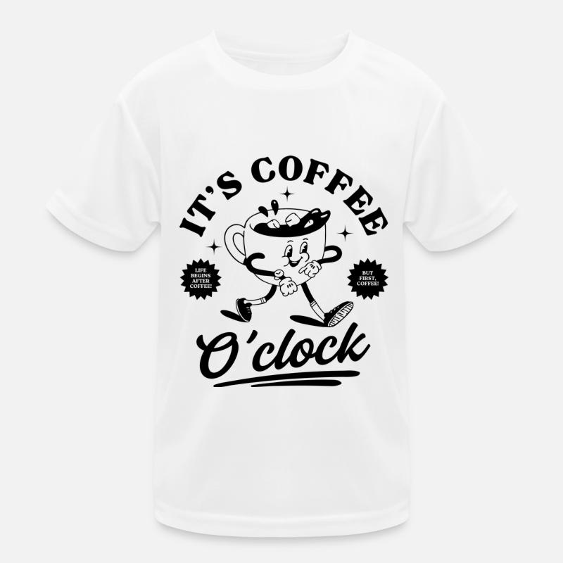 It's Coffee O'clock Kids Functional T-Shirt