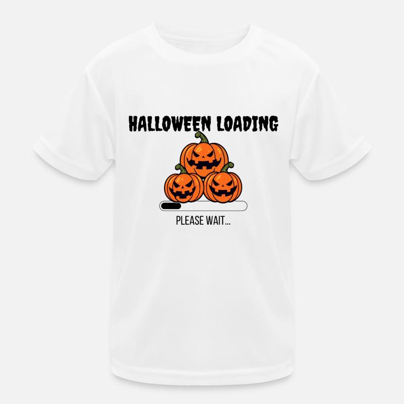 Halloween Loading Please Wait Kinder Funktions-T-Shirt
