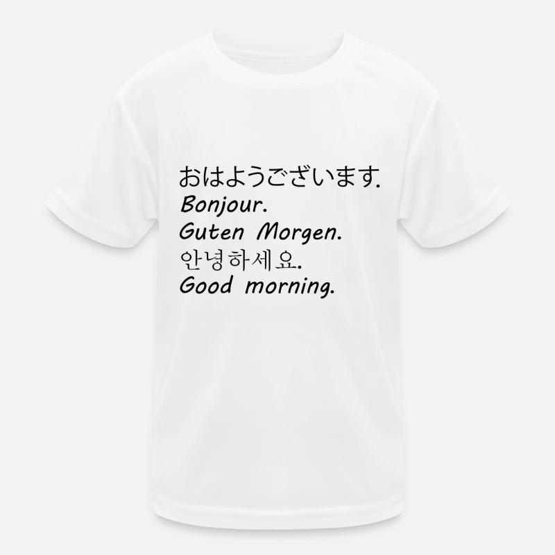 Bonjour T-shirt sport Enfant
