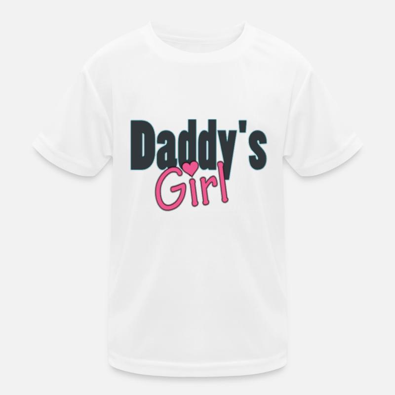daddy's girl - Kids Functional T-Shirt - white