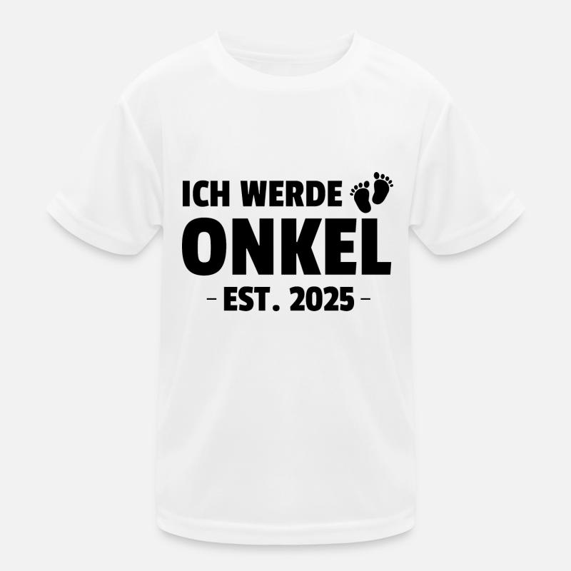 Ich Werde Onkel Est. 2025 Kinder Funktions-T-Shirt