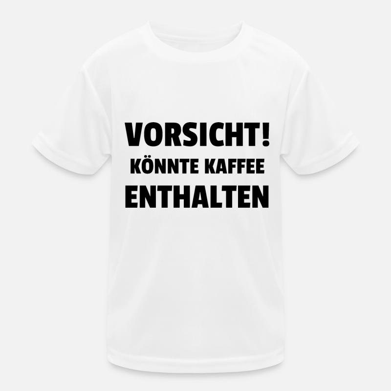 Caution! Could contain coffee Kids Functional T-Shirt