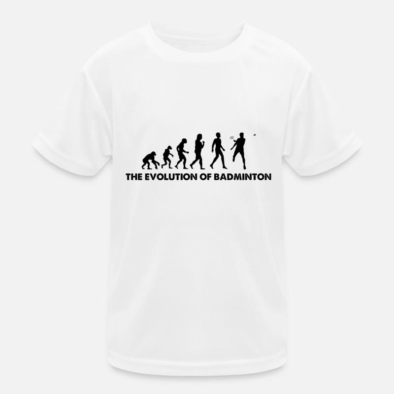The Evolution Of Badminton Kids Functional T-Shirt