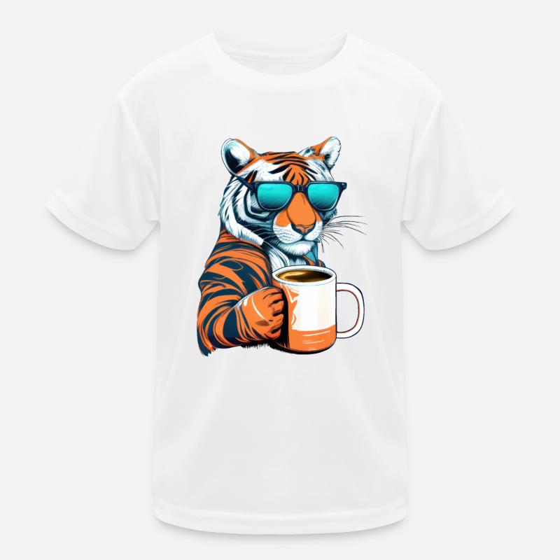 Tiger adore le café T-shirt sport Enfant