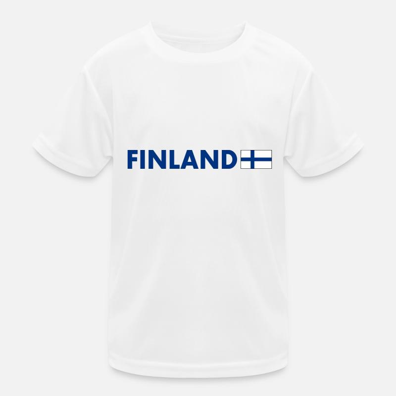 Finnland Kinder Funktions-T-Shirt