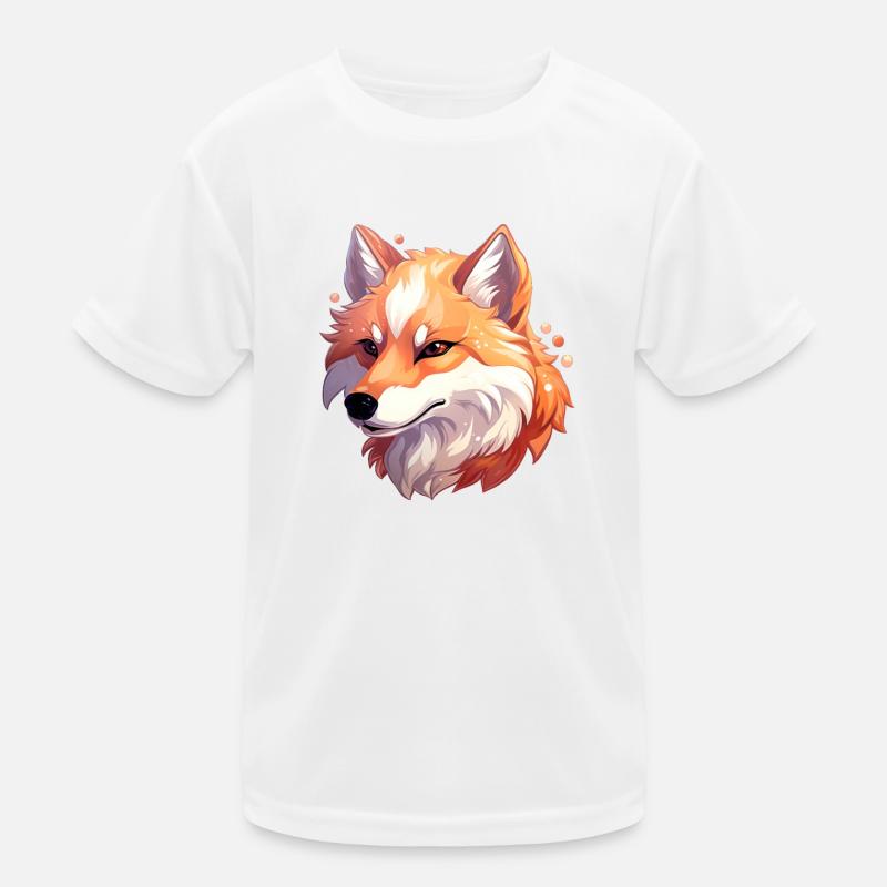 Loup Kawaii T-shirt sport Enfant