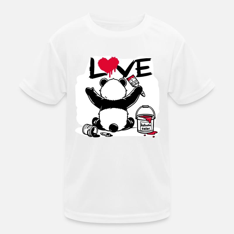 panda loveur - peintre d'amour T-shirt sport Enfant