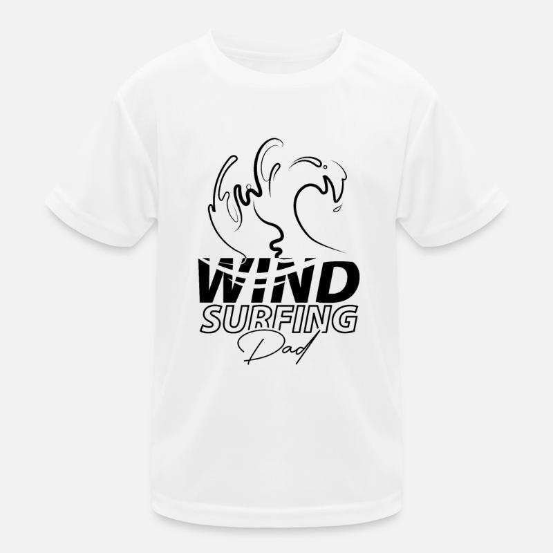 Windsurfer Wind Surfing Surfer Dad Kids Functional T-Shirt