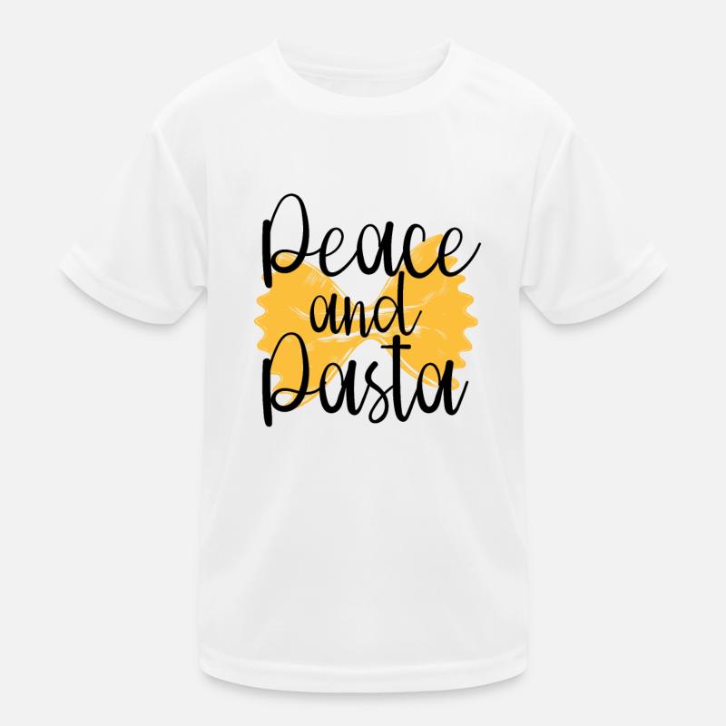 Peace and Pasta Kids Functional T-Shirt