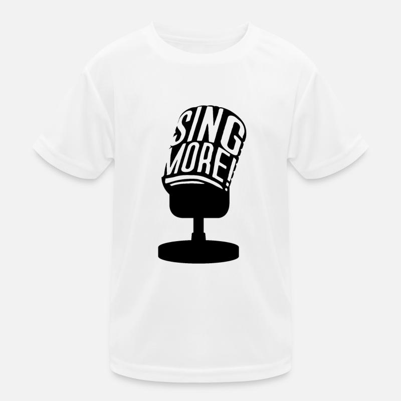 Singer Singing Kids Functional T-Shirt