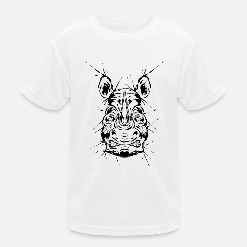 Nashorn Kinder Funktions-T-Shirt