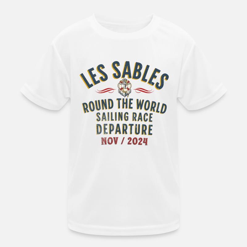 Les Sables round the world sailing race blc T-shirt sport Enfant