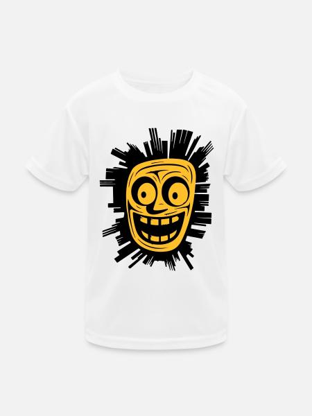 Überschwängliche Freude - Kinder Funktions-T-Shirt - Weiß - Vorne