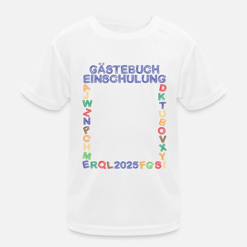 Gästebuch Einschulung 2025 Schulanfang Schulkinder Kinder Funktions-T-Shirt