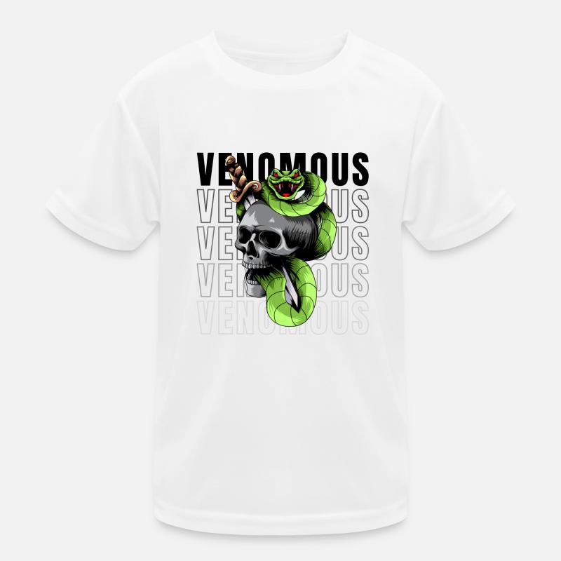 Crâne avec gifitger Cobra T-shirt sport Enfant