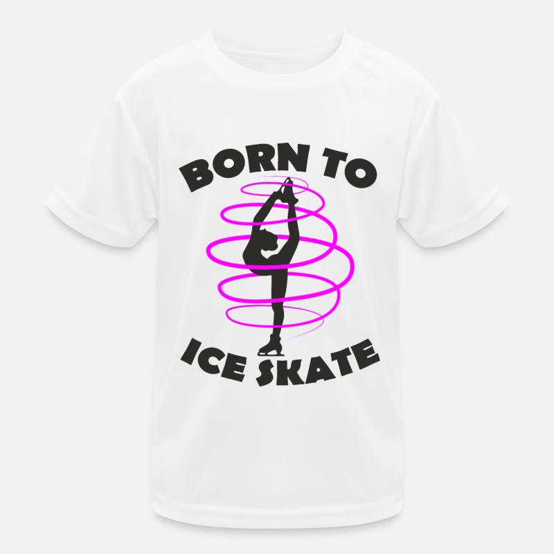 Eiskunstläuferin Kinder Funktions-T-Shirt