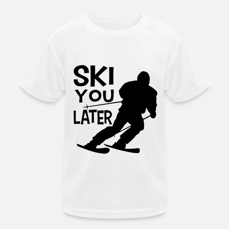 Skieur disant T-shirt sport Enfant