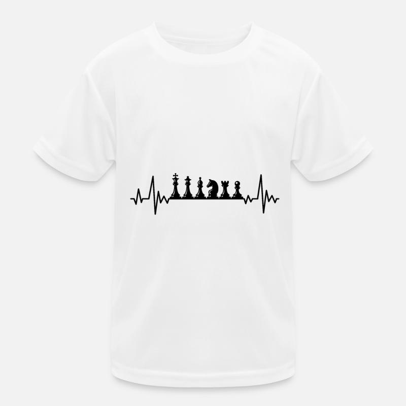 Battement de coeur d'échecs T-shirt sport Enfant