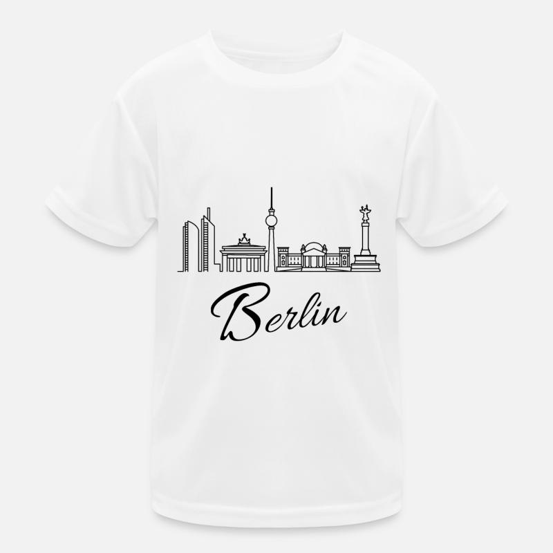 Berlin Skyline Kinder Funktions-T-Shirt