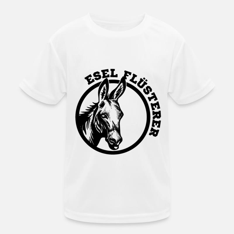 Esel Flüsterer Kinder Funktions-T-Shirt