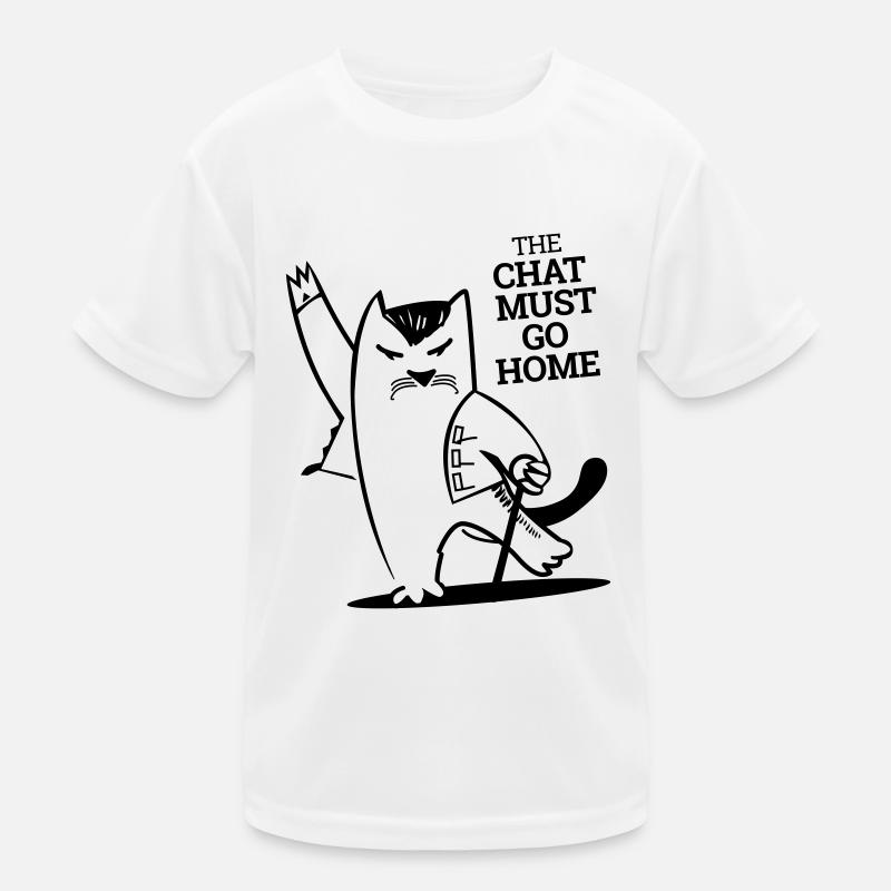 Chat Must Go Home T-shirt sport Enfant