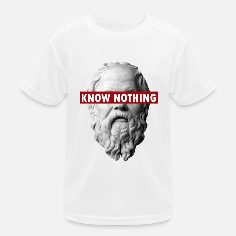 NO CONOCE NADA SÓCRATES Camiseta funcional para niños