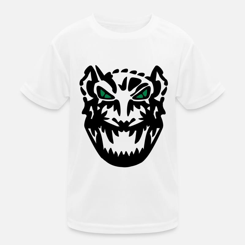 tiger_ear_vec_2 de Kinder Funktions-T-Shirt