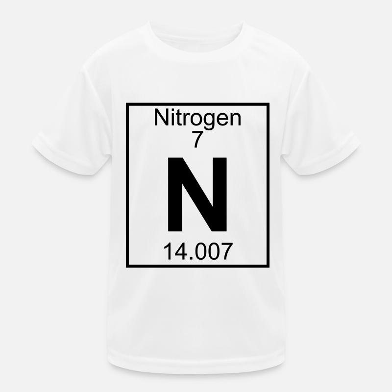 Nitrogen (N) (element 7) Kids Functional T-Shirt