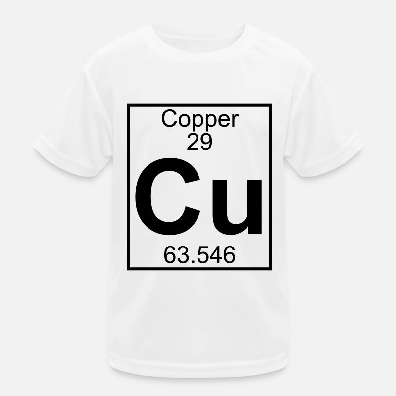 Copper (Cu) (element 29) Kids Functional T-Shirt