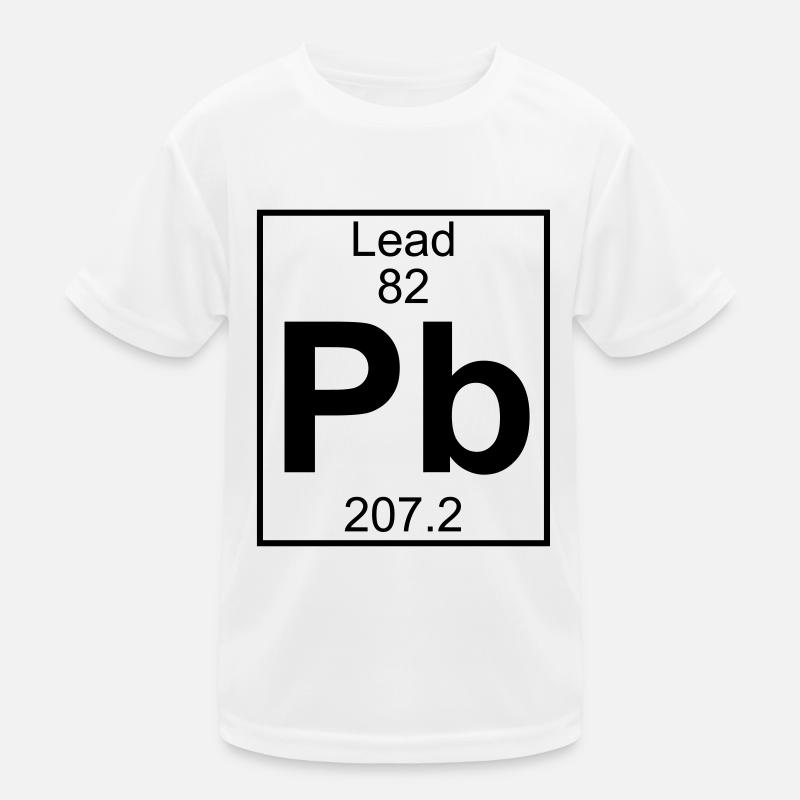 Lead (Pb) (element 82) Kids Functional T-Shirt