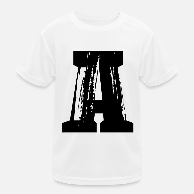 A - Buchstabe Kinder Funktions-T-Shirt