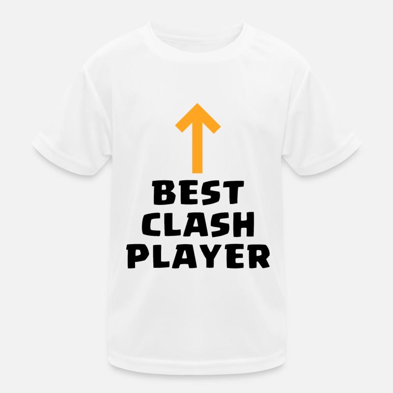 Mobile Game Gift - Best Clash Player Kids Functional T-Shirt
