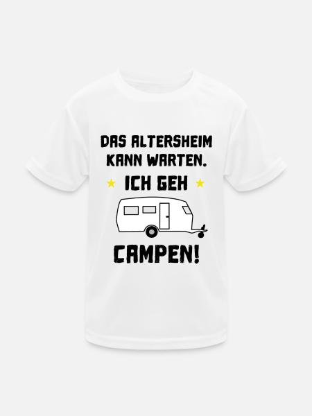 das altersheim kann warten - Kinder Funktions-T-Shirt - Weiß - Vorne