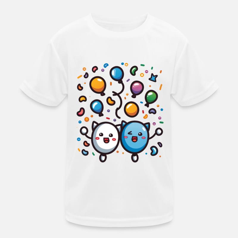 Fasnachtsfreude mit Konfetti Kinder Funktions-T-Shirt