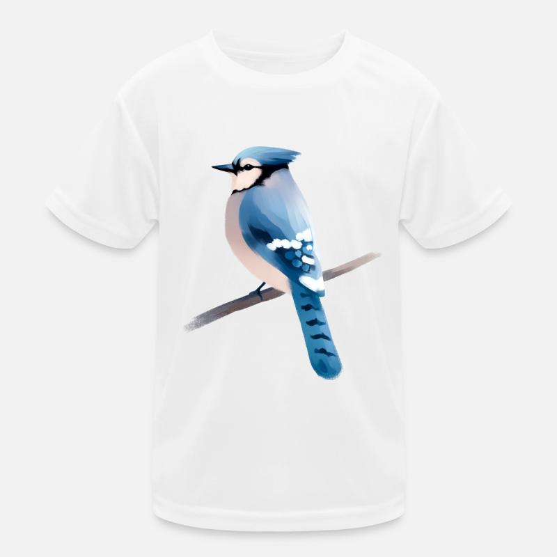 Geai bleu sur branche T-shirt sport Enfant