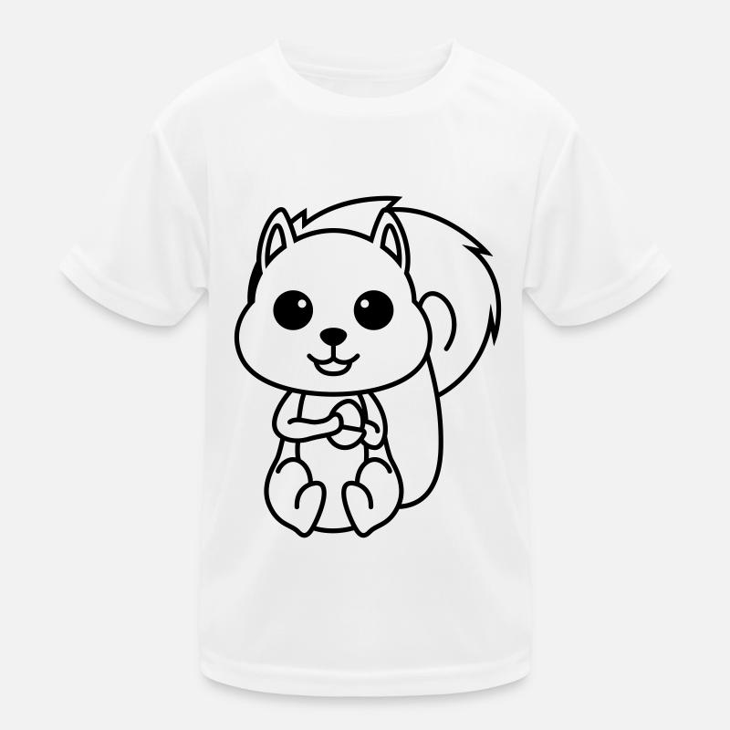 Eichhörnchen Comic Tier Kinder Funktions-T-Shirt