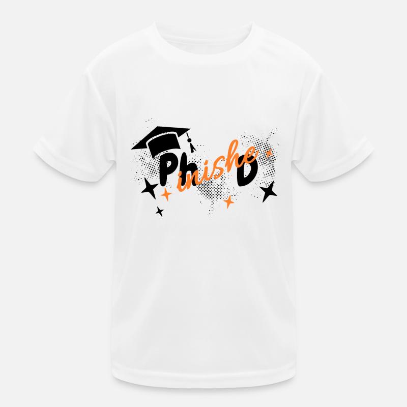 Degree Doctor Phinished University Uni Kids Functional T-Shirt