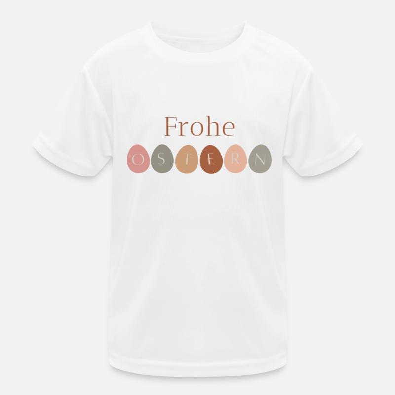 Frohe Ostern Kinder Funktions-T-Shirt
