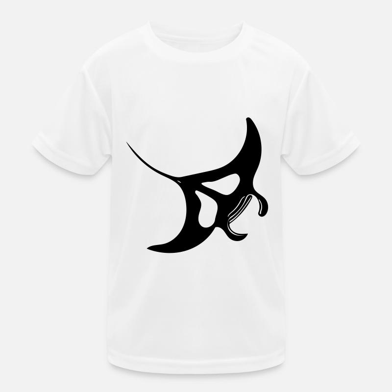 Manta Ray Vector Kids Functional T-Shirt
