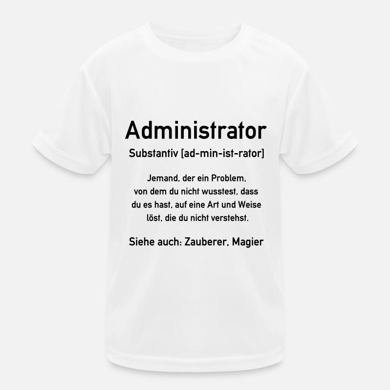 Administrator - Admin - In allen Vector Farben Kinder Funktions-T-Shirt